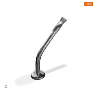 CASCADA AISI VULCANO TUBULAR BPQ. PL PARED/FTE LARGO 43CM